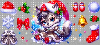 16oz Christmas-S 2532